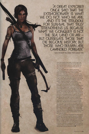 Tomb Raider (2013) - Сканы Official Playstation Magazine - Australia (июнь 2011):